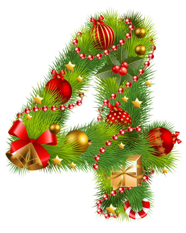 Transparent Letter Numerical Digit Christmas Tree Christmas Decoration Christmas Ornament for Christmas