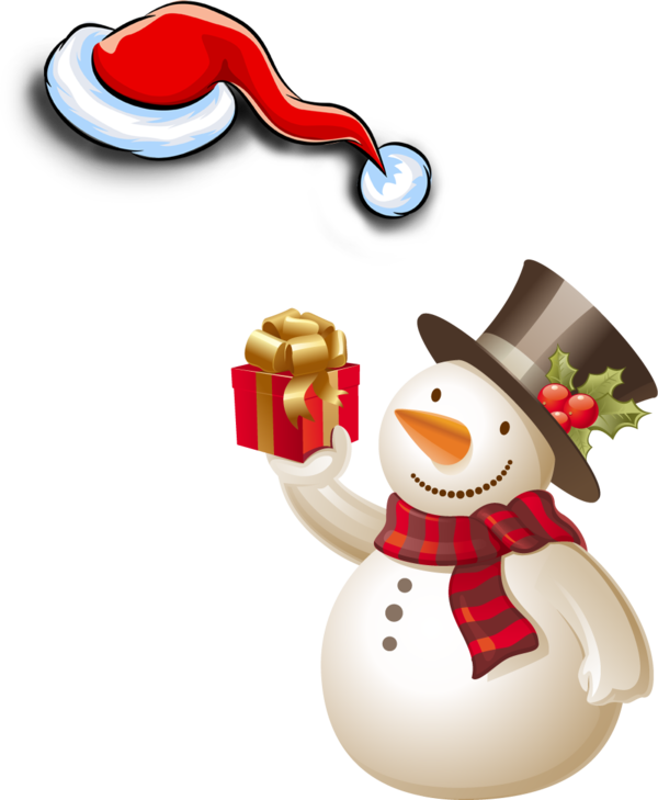 Transparent Snowman Theme Gift Christmas Ornament for Christmas