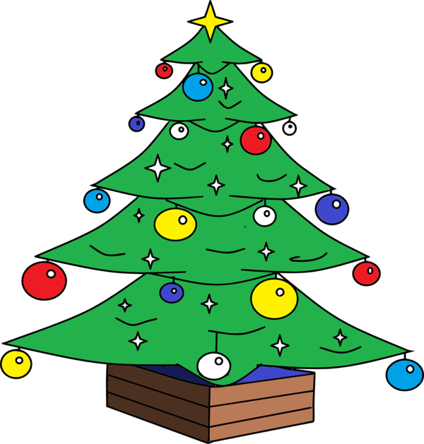 Transparent Christmas Christmas Tree Drawing Fir Pine Family for Christmas