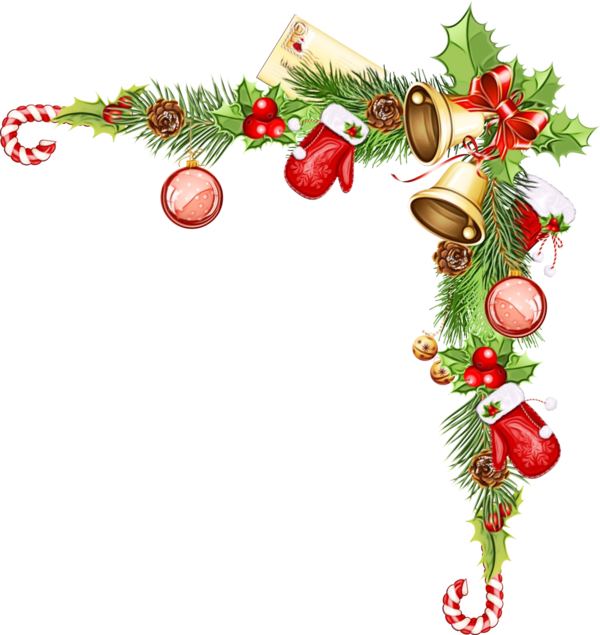 Transparent Christmas Day Borders And Frames Christmas Ornament Branch Christmas for Christmas