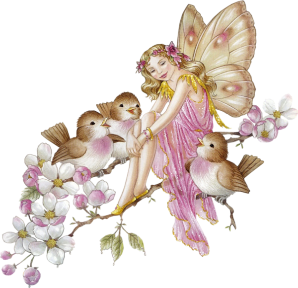 Transparent Blessing Morning Prayer Flower Angel for Easter