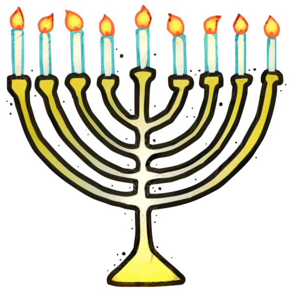 Transparent Jewish Holiday Hanukkah Judaism Candle Holder for Hanukkah