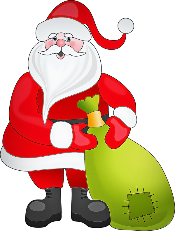 Transparent Christmas Ornament Christmas Day Christmas Tree Santa Claus Cartoon for Christmas