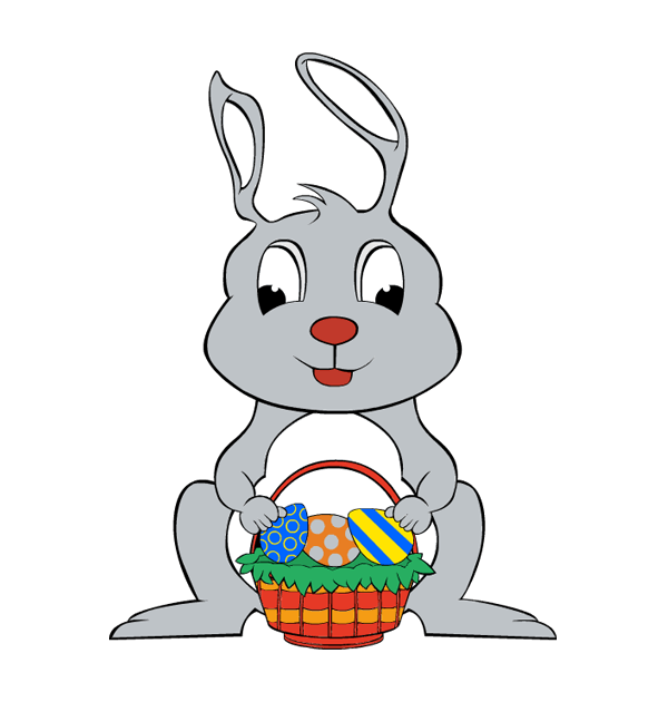 Transparent Easter Bunny Rabbit Egg Hare for Easter