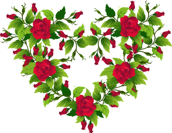 Transparent Rose Heart Flower Plant for Valentines Day