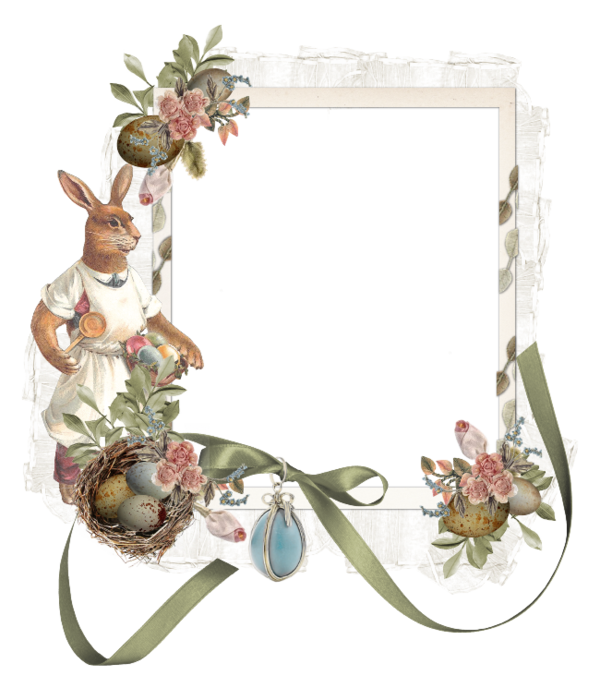 Transparent Picture Frames Easter Holiday Picture Frame Flower for Easter