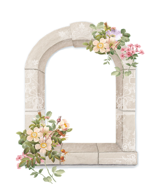 Transparent Floral Design Cut Flowers Flower Arch for Ramadan