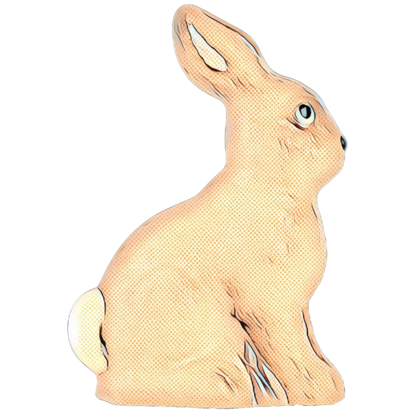 Transparent Hare Easter Bunny Rabbit Animal Figure for Easter
