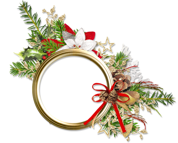 Transparent Christmas Santa Claus Wreath Decor Christmas Ornament for Christmas