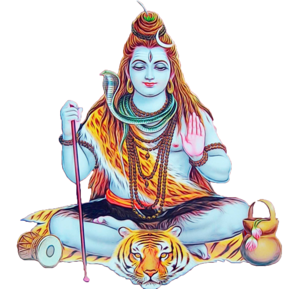 Transparent Shiva Ganesha Bhagwan Shri Hanumanji Meditation Sitting for Janmashtami