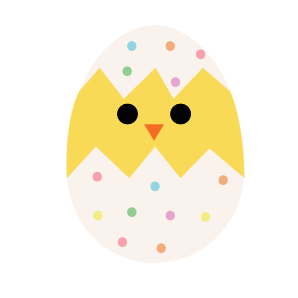 Transparent Owl Yellow Beak Pink for Easter