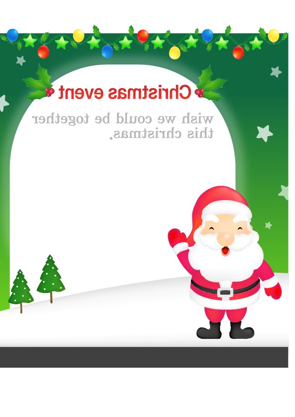 Transparent Santa Claus Christmas Christmas Card Christmas Ornament Area for Christmas