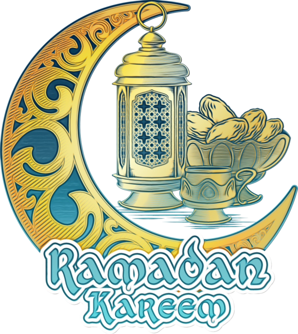 Transparent Ramadan Islamic Calligraphy Eid Alfitr Calligraphy for Ramadan