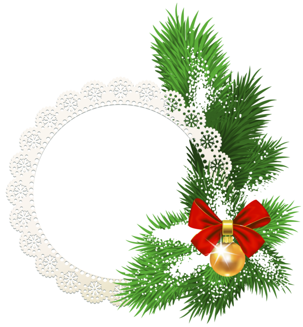 Transparent Christmas Christmas Ornament Picture Frames Fir Pine Family for Christmas