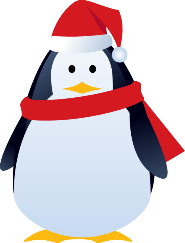 Transparent Penguin Christmas Lights Drawing Flightless Bird Christmas Ornament for Christmas