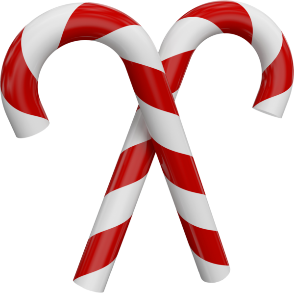 Transparent Candy Cane Polkagris Candy Line for Christmas
