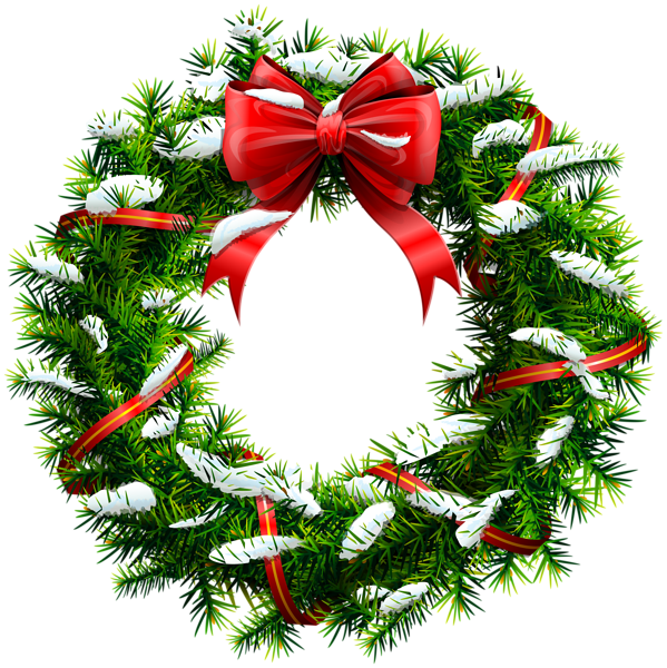 Transparent Wreath Christmas Garland Evergreen Fir for Christmas
