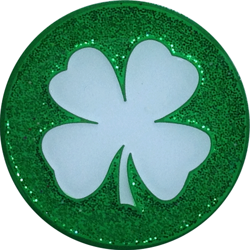 Transparent Shamrock Leaf Green for St Patricks Day