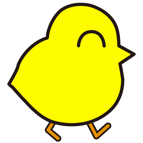 Transparent Cartoon Drawing Chicken Yellow Beak for Easter