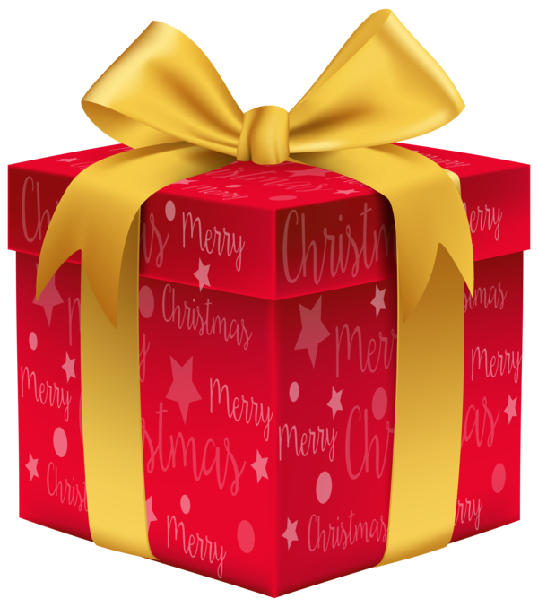 Transparent Santa Claus Christmas Gift Box Ribbon for Christmas
