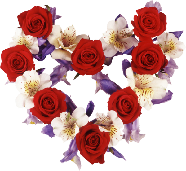 Transparent Heart Flower Rose for Valentines Day
