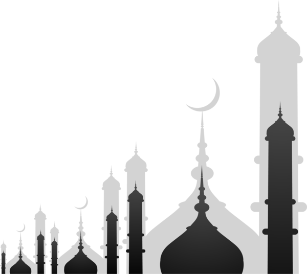 Transparent Mosque Ramadan Islam Silhouette Light Fixture for Ramadan