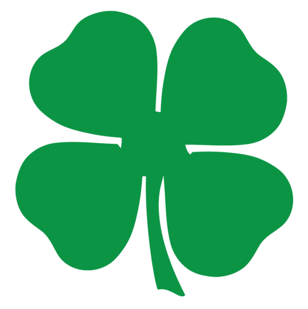 Transparent Fourleaf Clover Clover Shamrock Green Leaf for St Patricks Day