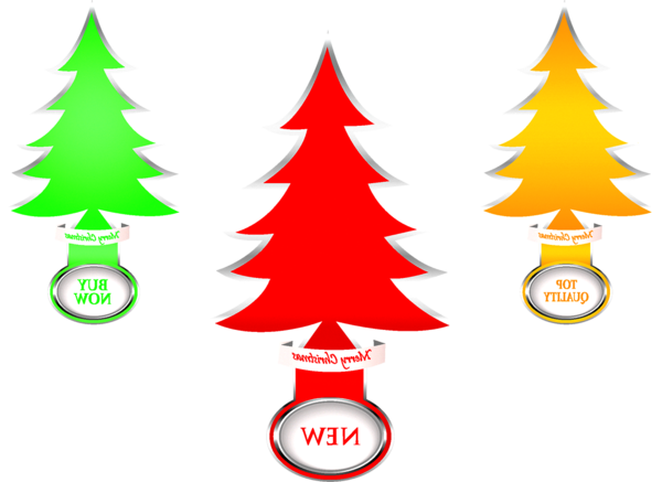 Transparent Christmas Tree Christmas Silhouette Fir Pine Family for Christmas