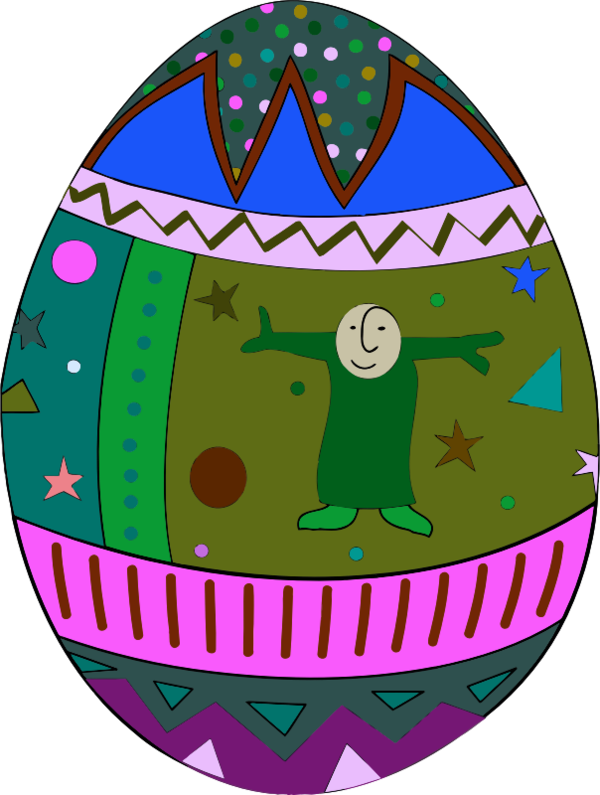 Transparent Egg Area Easter Egg for Easter