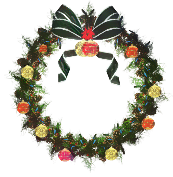 Transparent Wreath Christmas Day Ornament Christmas Decoration for Christmas