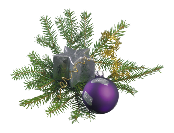 Transparent Christmas Ornament Christmas Decoration Fir Pine Family for Christmas