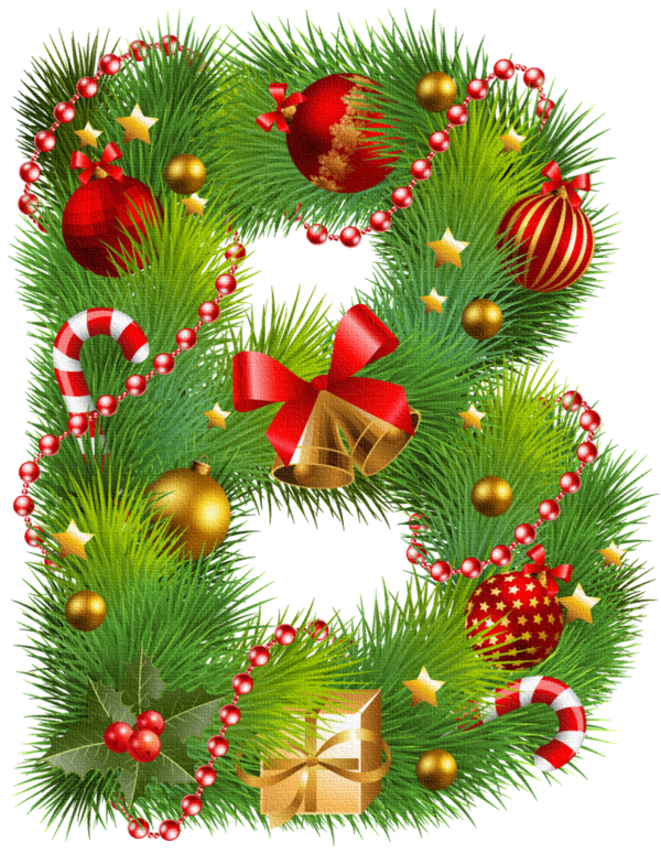 Transparent Alphabet Letter Christmas Christmas Decoration Christmas Ornament for Christmas