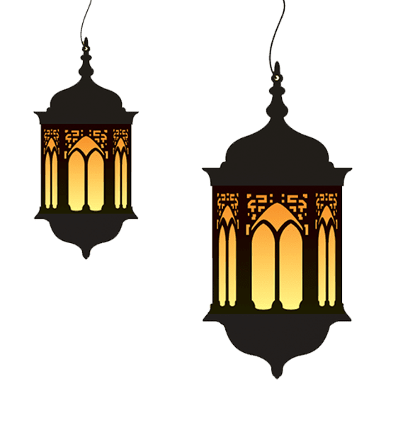 Transparent Ramadan Lantern Islam Lighting Light Fixture for Ramadan