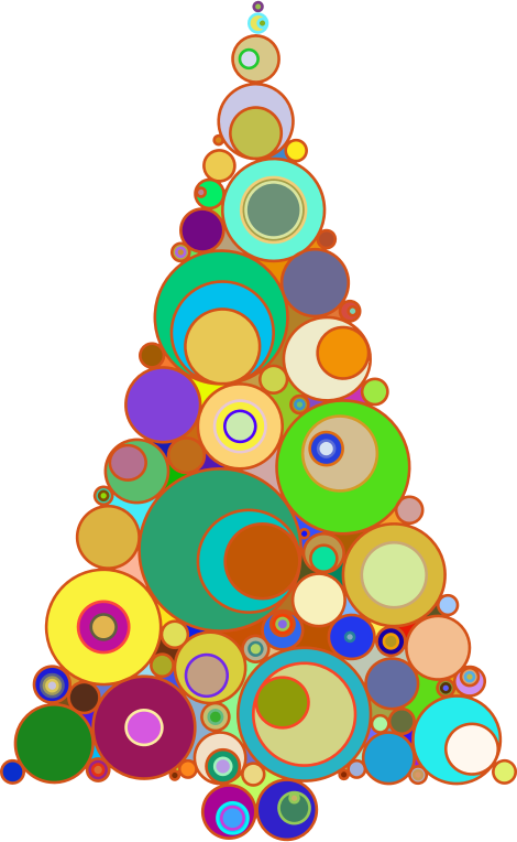 Transparent Christmas Christmas Tree Abstract Art Fir Pine Family for Christmas