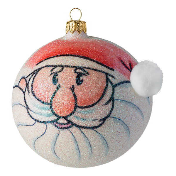 Transparent Santa Claus Christmas Ornament Bombka Christmas Decoration for Christmas
