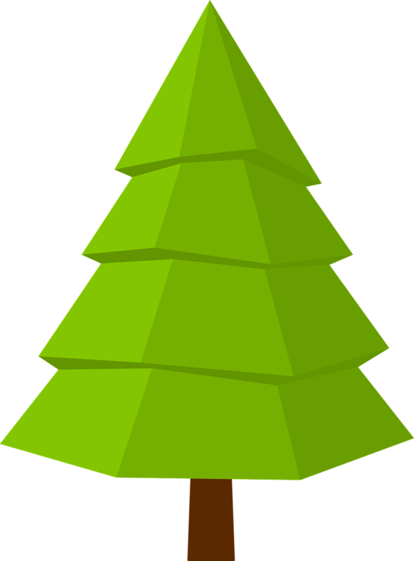 Transparent Fir Christmas Tree Christmas Ornament Green for Christmas