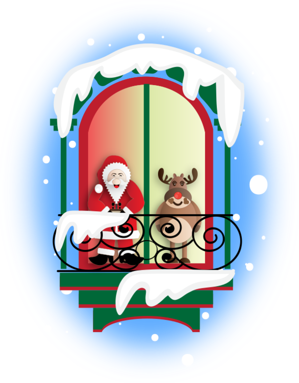Transparent Santa Claus Christmas Christmas Ornament Holiday for Christmas