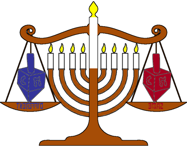Transparent Justice Business Law Line Candle Holder for Hanukkah