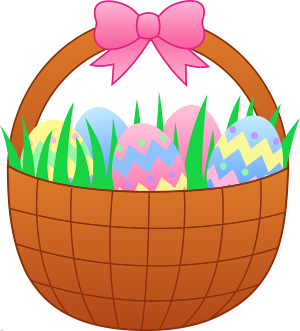 Transparent Easter Bunny Easter Basket Basket Food for Easter