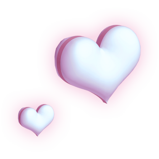Transparent Heart Pink Animation for Valentines Day