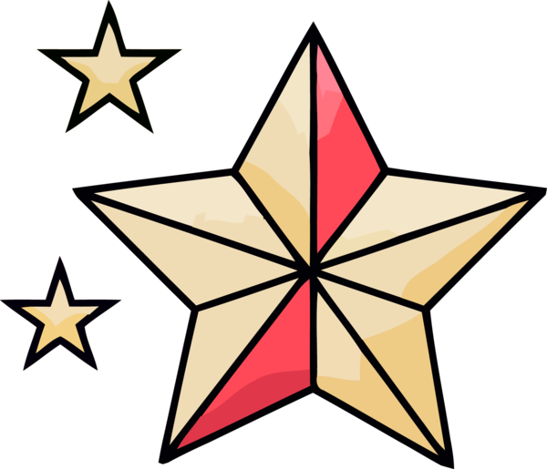 Transparent christmas Star Symmetry for Christmas Ornament for Christmas