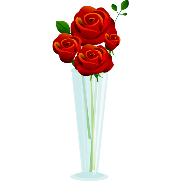 Transparent Garden Roses Beach Rose Vase Petal Plant for Valentines Day
