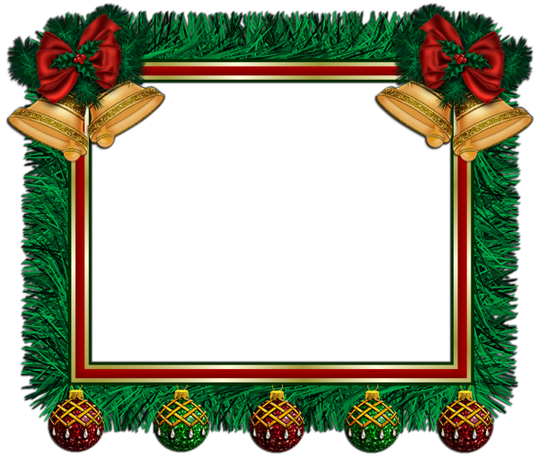 Transparent Santa Claus Borders And Frames Christmas Picture Frame Decor for Christmas