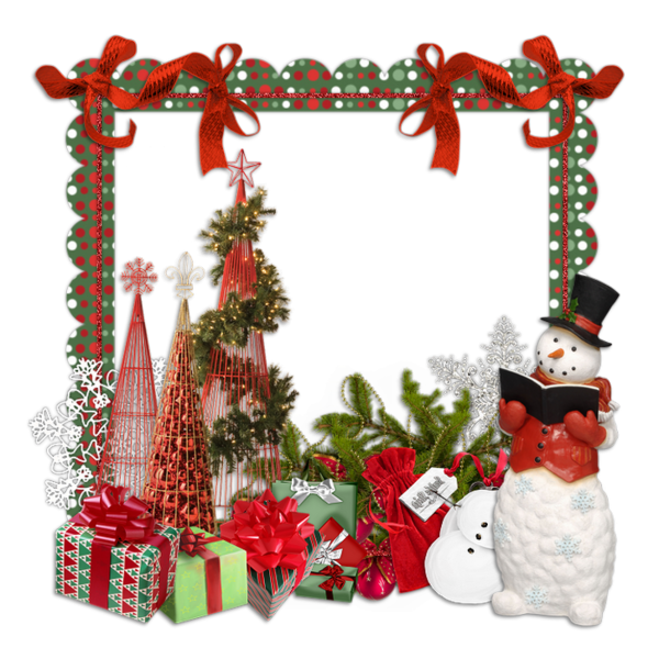 Transparent Christmas Ornament Christmas Day Snowman Picture Frame Christmas Decoration for Christmas