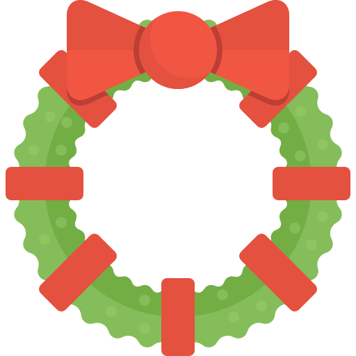 Transparent Wreath Christmas Day Holiday Circle for Christmas