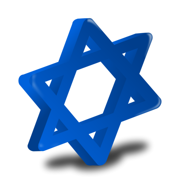 Transparent Star Of David Judaism Star Blue Triangle for Hanukkah