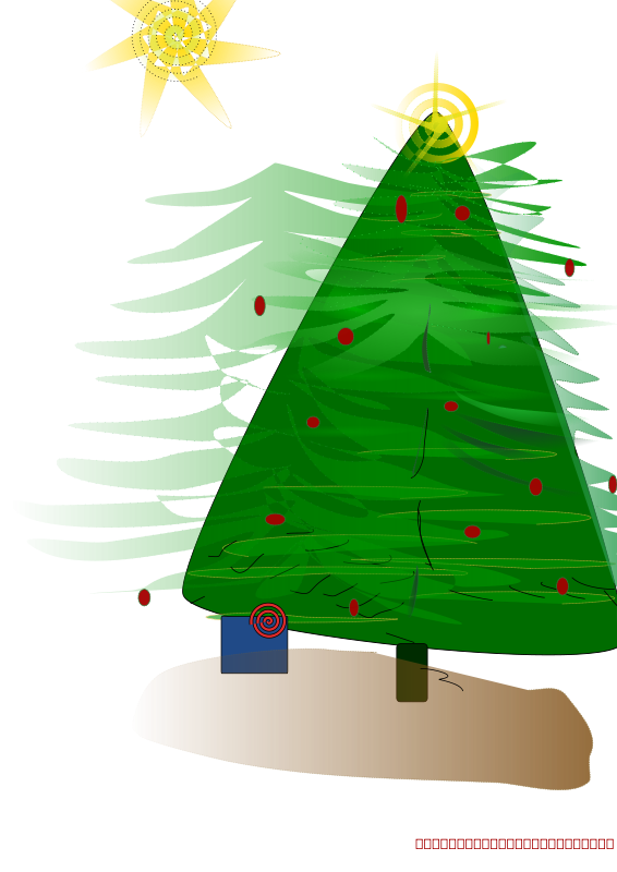 Transparent Christmas New Year S Day Christmas Card Fir Pine Family for Christmas