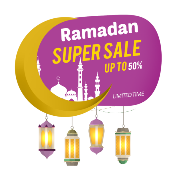 Transparent Logo Ramadan Label Text for Ramadan
