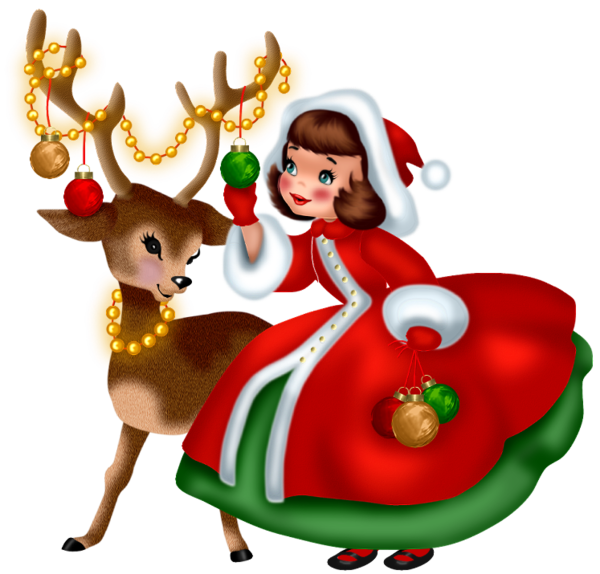 Transparent Reindeer Christmas Santa Claus Christmas Ornament Deer for Christmas