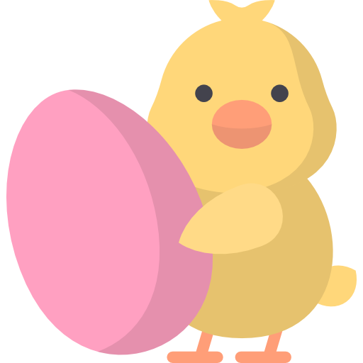 Transparent Easter Duck Food Pink Beak for Easter